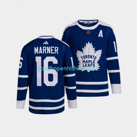 Toronto Maple Leafs Mitch Marner 16 Adidas 2022 Reverse Retro Blauw Authentic Shirt - Mannen